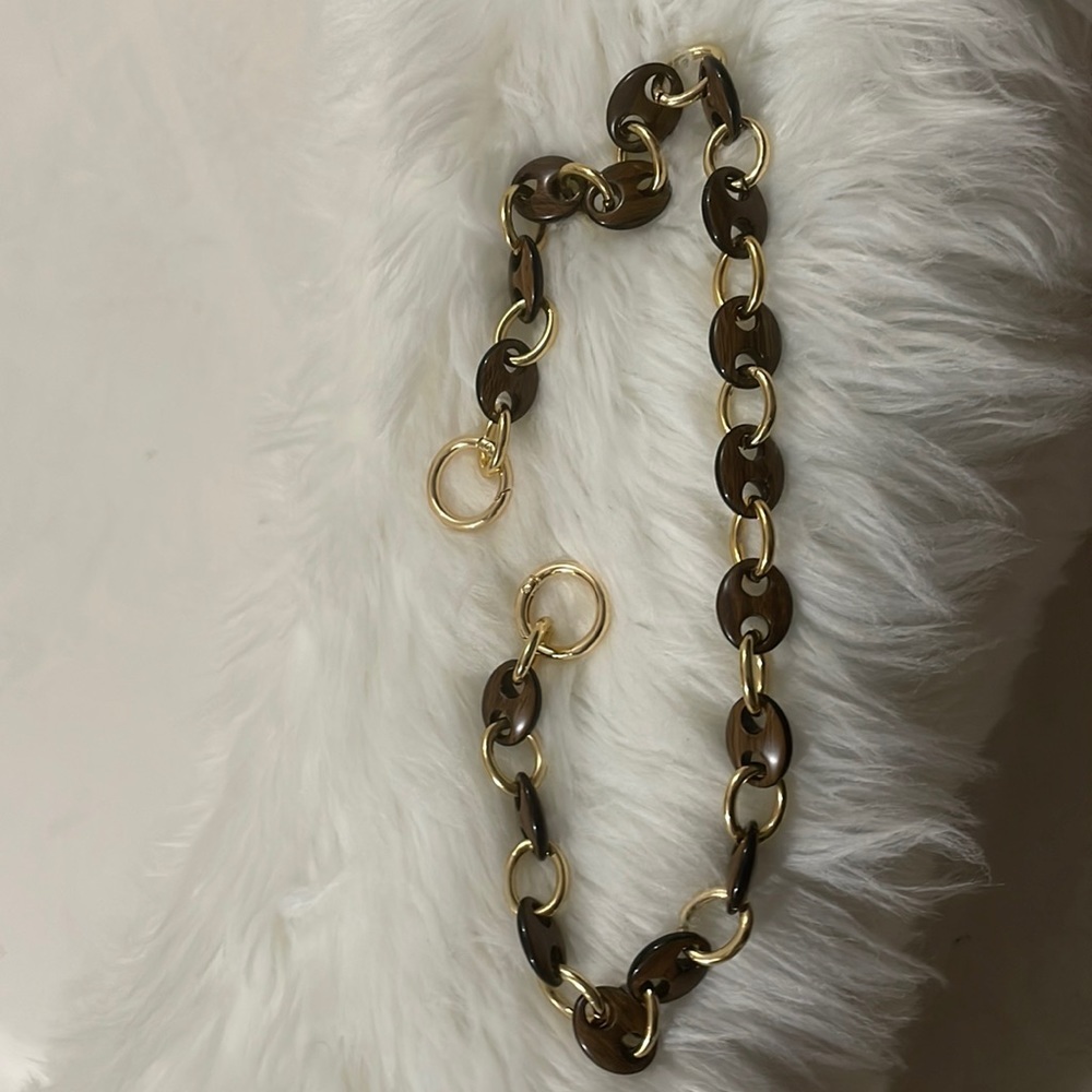 New! Lovely wood and gold bag chain ❤️ - Picture 2 of 7